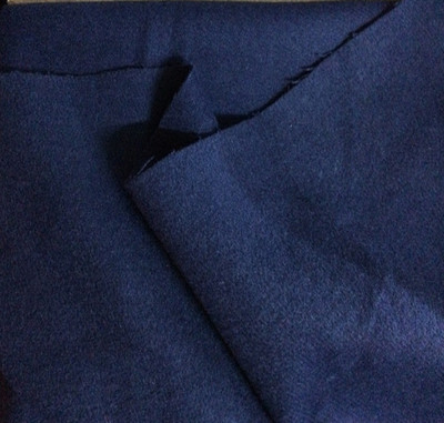 高档藏蓝色进口羊毛布料特价