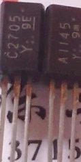 A1145 C2705 2SA1145 2SC2705 中功率音频功放配对管