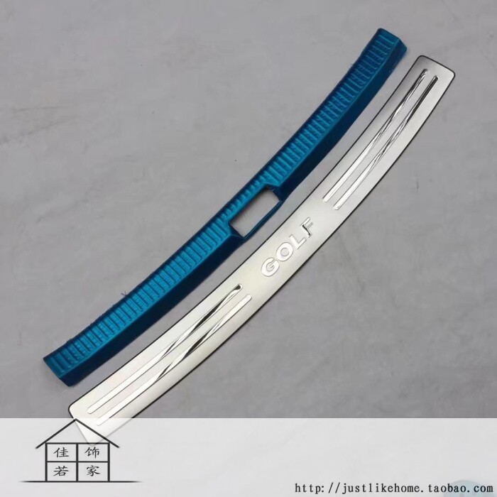 14-20款高尔夫7/7.5专用不锈钢内外后护板尾箱门槛条防护后杠踏板