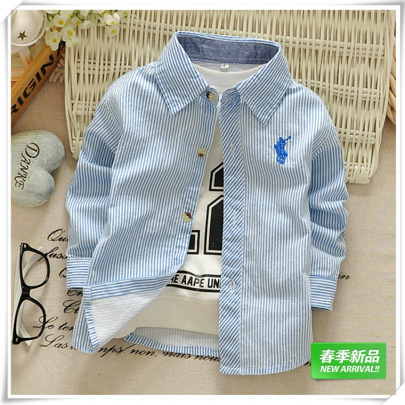 Chemise garcon à manche longue - Ref 2073014 Image 1