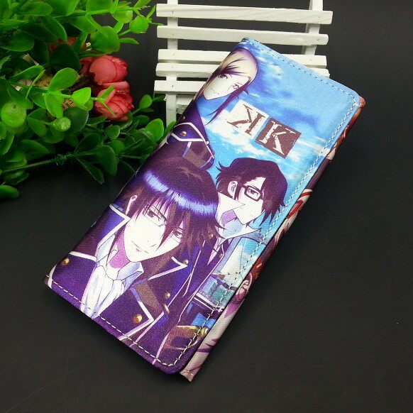 清货甩卖 K人物标志长条彩色丝印钱包 周防尊 动漫周边 生日礼物