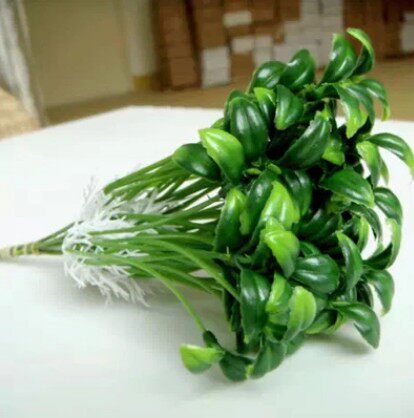 植物家居装饰带根仿真植物 豆芽豆苗 豌豆苗 假花塑料草10支/1束