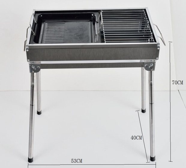 包邮多为小号不锈钢煎烤炉烧烤炉BBQ庭院户外烤架自驾ND-6201C