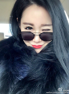 墨镜时尚风太阳眼镜左岸潇同款