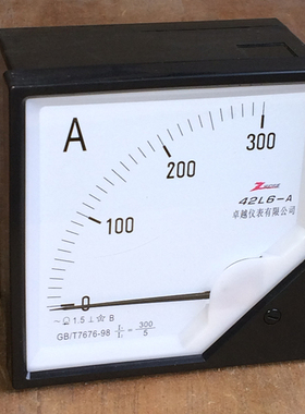 卓越仪表 42L6-A 300/5 优质交流电流表 120*120