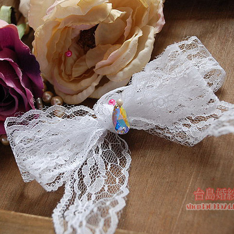 蕾丝手工网纱衣服娃衣窗帘服装褶皱装饰布料裙边下摆634白色甩卖
