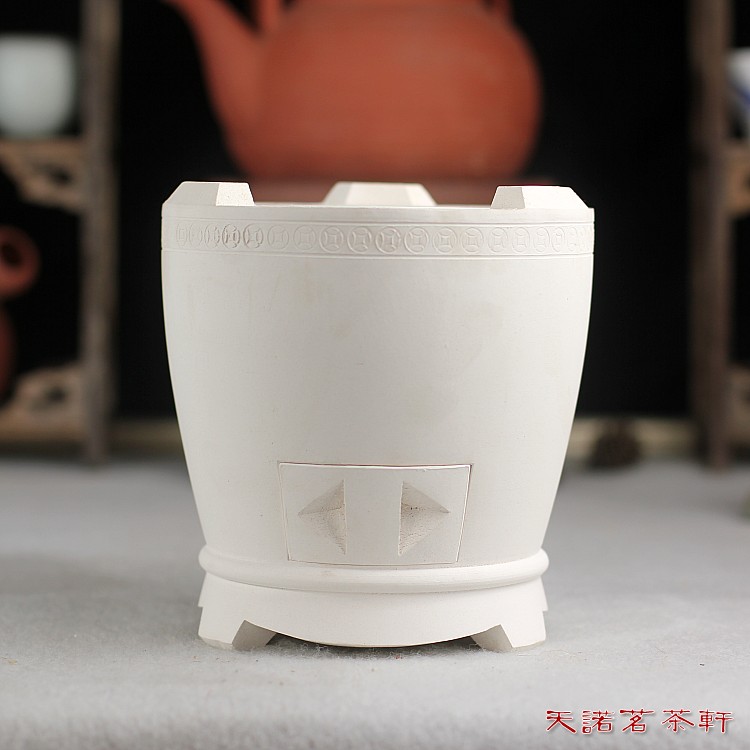 纯手工制作白泥炭炉日式茶具