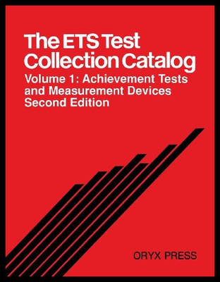 【预售】The Ets Test Collection Catalog: Volume 1: Achiev