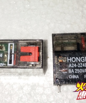 宏发继电器HONGFA-A24-2Z4B/ 2987956-24V 两种通用   8A250VAC