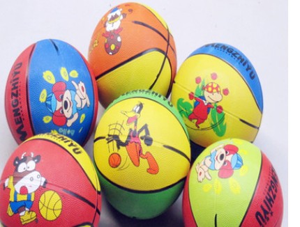 幼儿园专用儿童玩具皮球小篮球橡胶球3号健身玩具