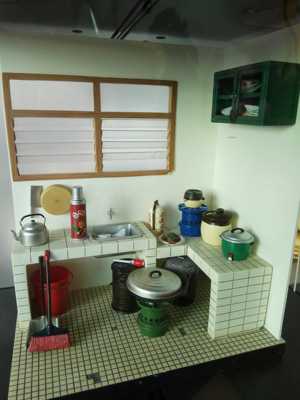 Coolmould儿童厨房玩具套怀旧模型ob娃娃屋手办场景玩具冰激凌