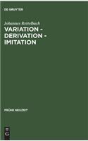 【预售】Variation - Derivation - Imitation