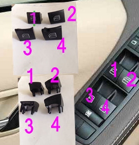 奔驰A160 A180 B200 ML350 R350玻璃升降器开关电动车窗控制按键