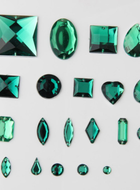 diy手缝平底钻 饰品配件 鞋服美容材料配件 婚纱钻 绿色手缝钻