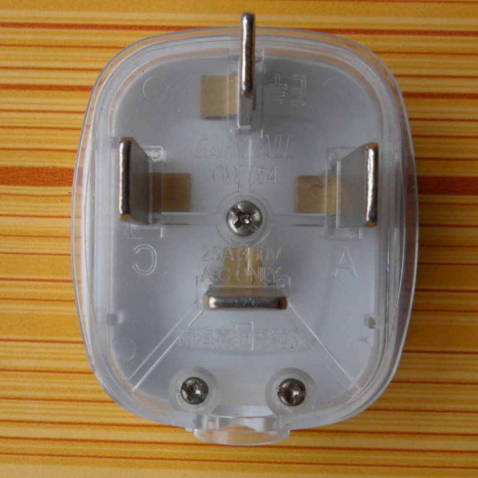 正品嘉和三相四线插头插座 380v 四孔25a 3相4线四插电源插头754