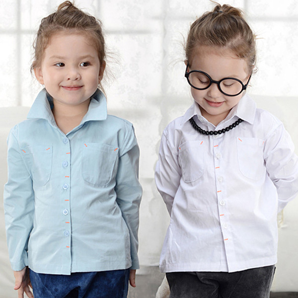 Chemise fille à manche longue - Ref 2088829 Image 1