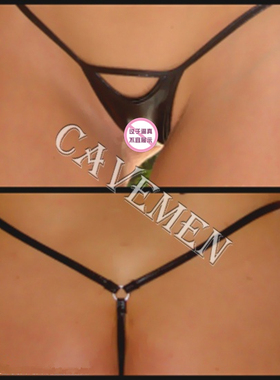 半包臀低腰性感皮革丁字裤无痕超薄紧身T裤M女露出裸睡内裤家居裤