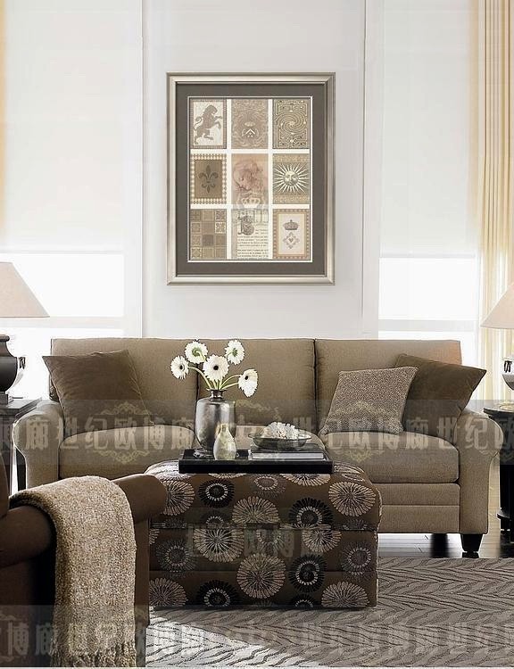 纯进口画芯  美式新古典简欧美式法式玄关装饰画轻柔巴洛克