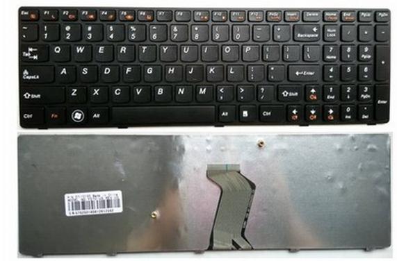 适用 全新英文 联想 Y570 Y570N Y570I Y570D 键盘 黑色边框