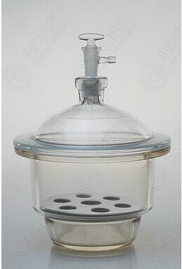 玻璃干燥器 350mm 透明 真空/干燥器 附瓷板 干燥皿 白色/干燥器