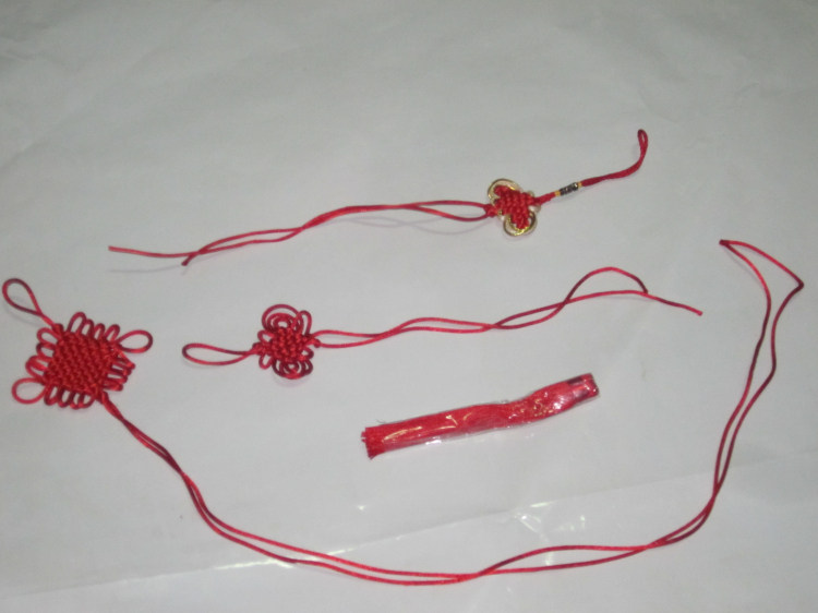 天然葫芦中国结配件纯红流苏特色手工艺品葫芦系腰绳子家居挂件