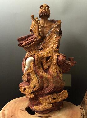陶瓷石湾公仔书房风水达摩工艺品