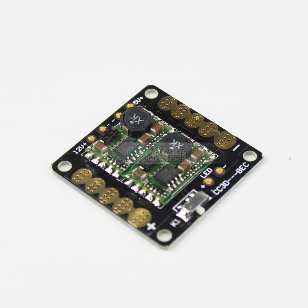 om※四轴分线板/5v 12v稳压bec cc3d孔位 led开关 多功能分电板