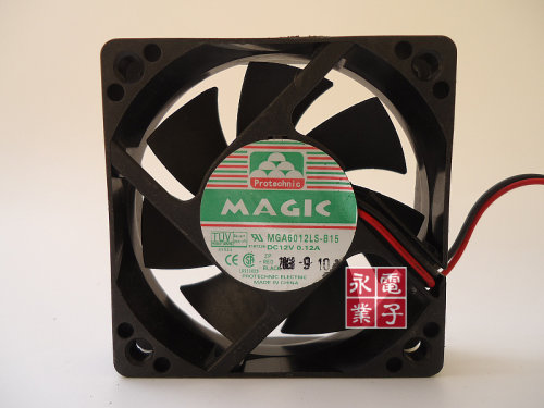 MAGIC 永立 6cm风扇 6015散热风扇 12V 0.12A MGA6012LS-B15 2线