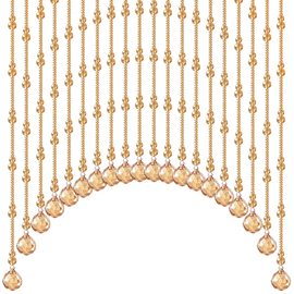 珠帘水晶隔断帘卧室卫生间门帘挂帘子客厅屏风玄关免打孔风水帘k.