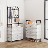 帽置物挂衣架包架多层组 架衣帽架一体进门口入户门简易鞋 防尘鞋