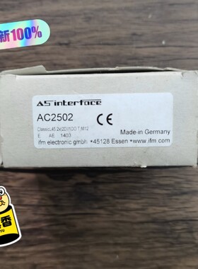 议价正品易福门AC2502模块实物拍摄拍前议价