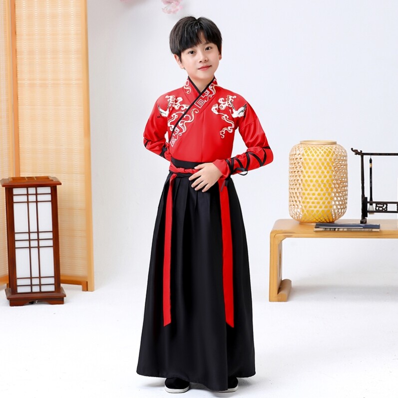 服儿童古风雪舞蹈霍元甲舞蹈龙吟武扇子六一{小学生演出服儿童节