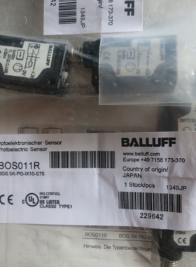 议价正品BALLUFF巴鲁夫 BOS 5K-PO-1X10-S75 BOS011R