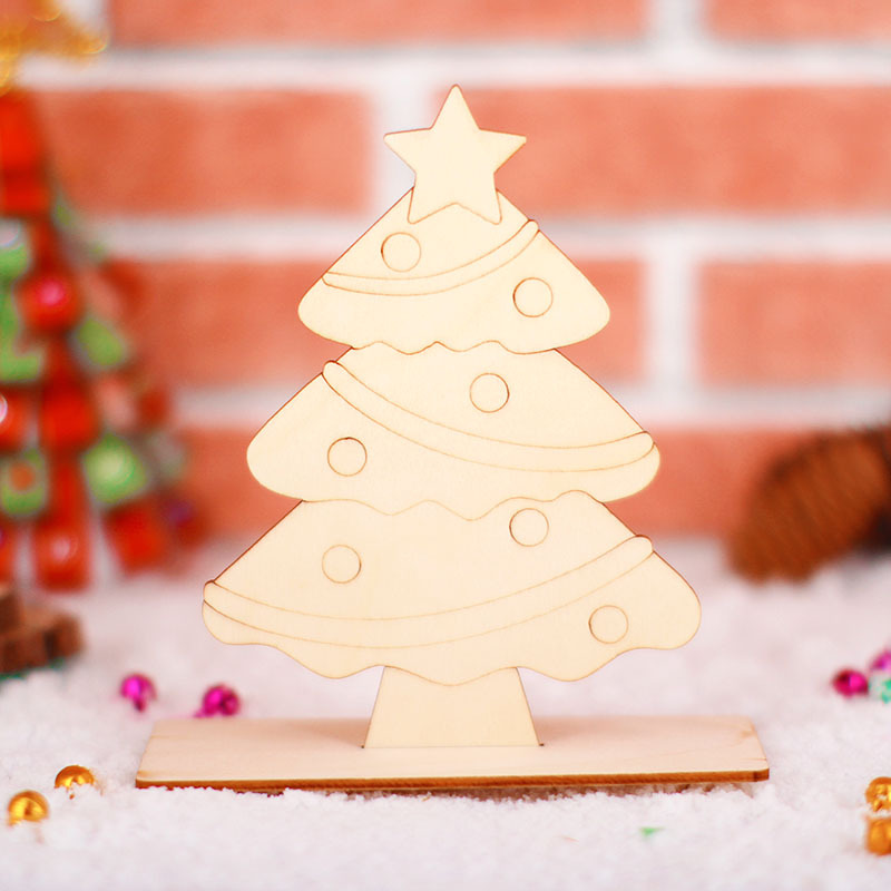 速发Handicrafts Christmas 3D Wood Painting Craft Decorate Ki