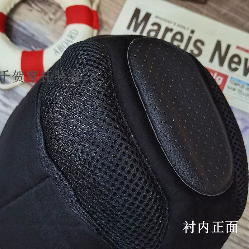 复古头盔内d衬内胆可拆卸护耳内饰三扣式半盔改装翻新内饰配件