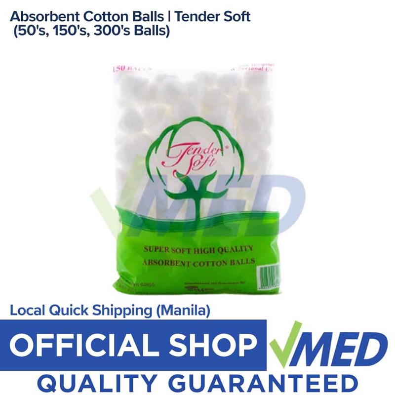 新品newAbsorbent Cotton Balls| Tender Soft(50's, 150's, 30