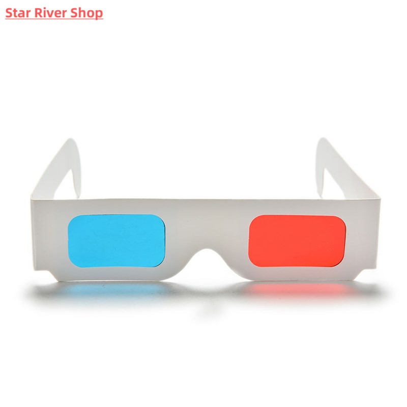 推荐Hot 10pcs/lot Universal Anaglyph Cardboard Paper Red& B