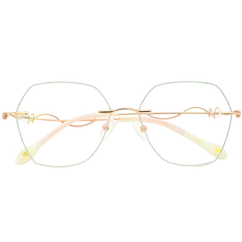 无框优雅时尚老花镜超轻女清老光眼镜级显年轻远近两用防蓝光