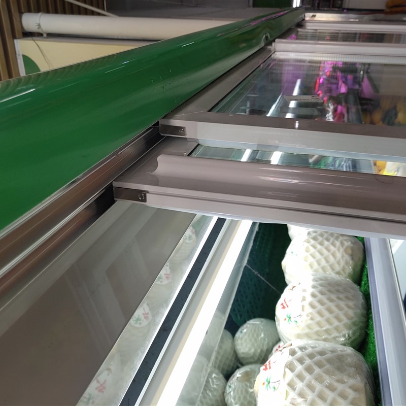 冰柜玻璃盖板点菜柜展示柜岛柜冷柜推拉配件雪糕上面的盖子玻璃门