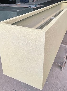 户外玻璃钢花盆种树花坛露台大花池楼顶花槽白色花器成品花园花箱