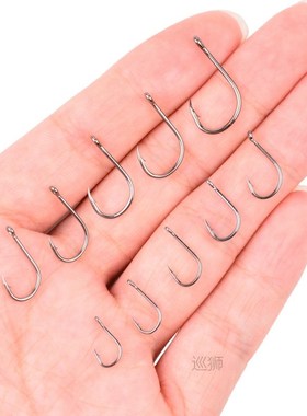 300-600pcs/ Box High Carbon Steel Fishing Hooks Set Barbed C