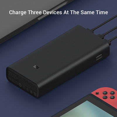 速发20000mAh Power Bank 3 USB Type C 45W Two-way Quick Charg