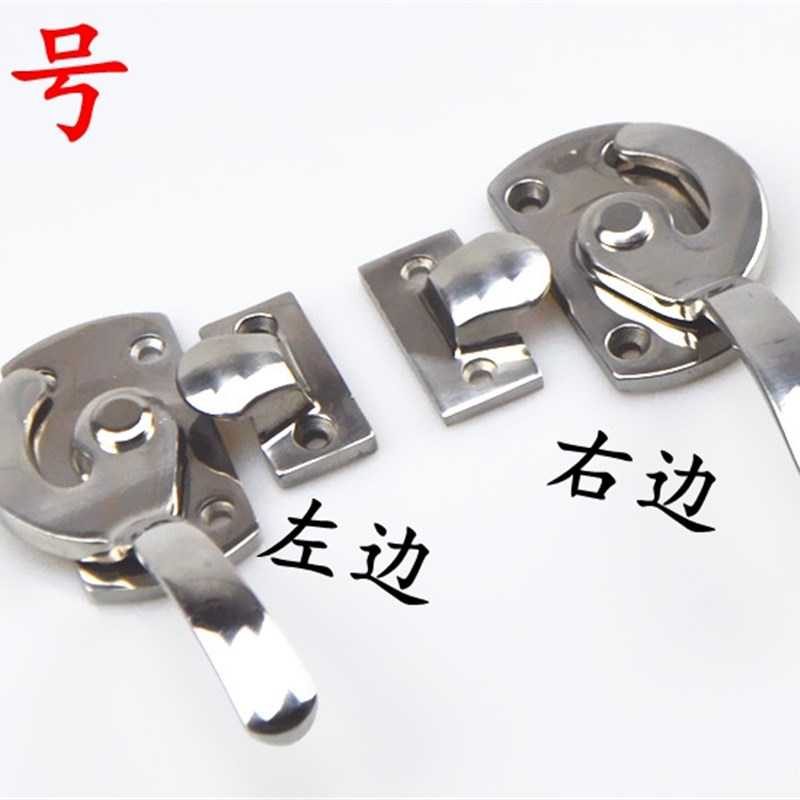 304不锈钢半圆旋转密闭把手机械设备I门窗实心密闭拉手旋紧式门锁