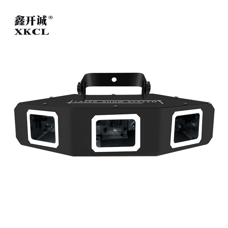 现货扇形三头红绿蓝激光灯酒吧舞台KTV包房演唱会迪厅派对会所婚