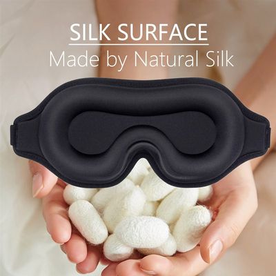 速发3D Memory Foam Silk Sleep Mask Soft?Women Men Eye Patch