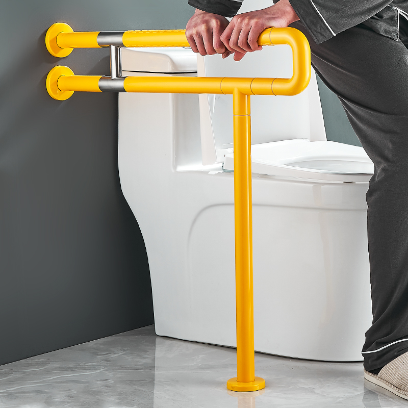 卫生间马桶安全防滑助力器不锈钢公共残疾人老人厕所防摔扶手栏杆