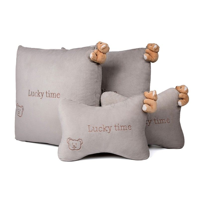 汽车抱枕护颈枕四件套车用卡通可爱枕头靠枕腰靠小V车用头枕一对,汽车用品/电子/清洗/改装,腰靠,淘宝优惠券,粉丝福利购,淘宝优惠卷