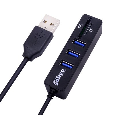 Micro USB Hub 2.0 Multi usb Ports Combo SD/TF Card Reader Hu