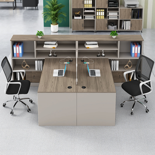 财务办公桌简约现代办公桌椅组合职员电脑办公桌子办公室员工工位
