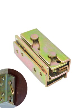 1 Set (4pcs) Bed Hinged Wood Board Connector Fixed Heavy Met